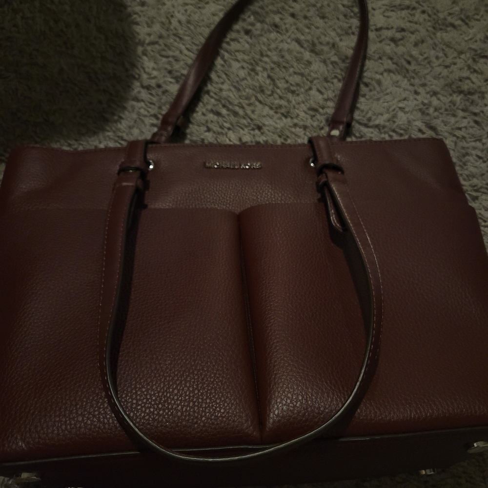 Michael Kors Brown Leather Tote Bag